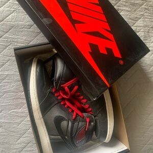 Nike Black and Red Sneakers Bold Design